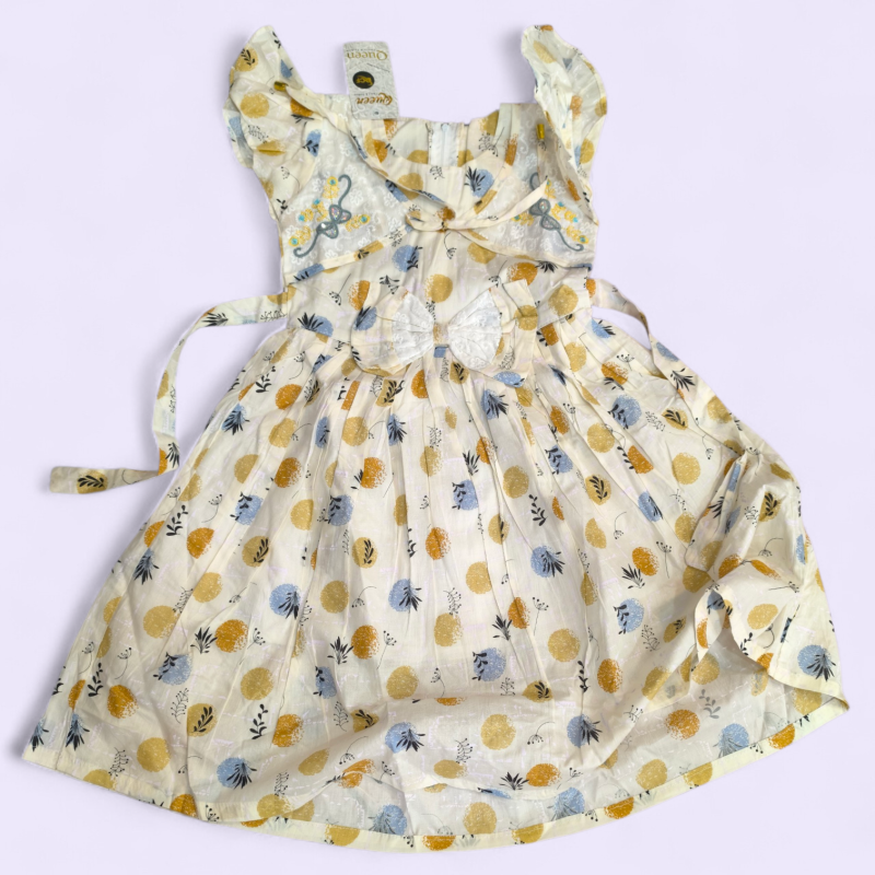 সুতি প্রিন্ট ফ্রক